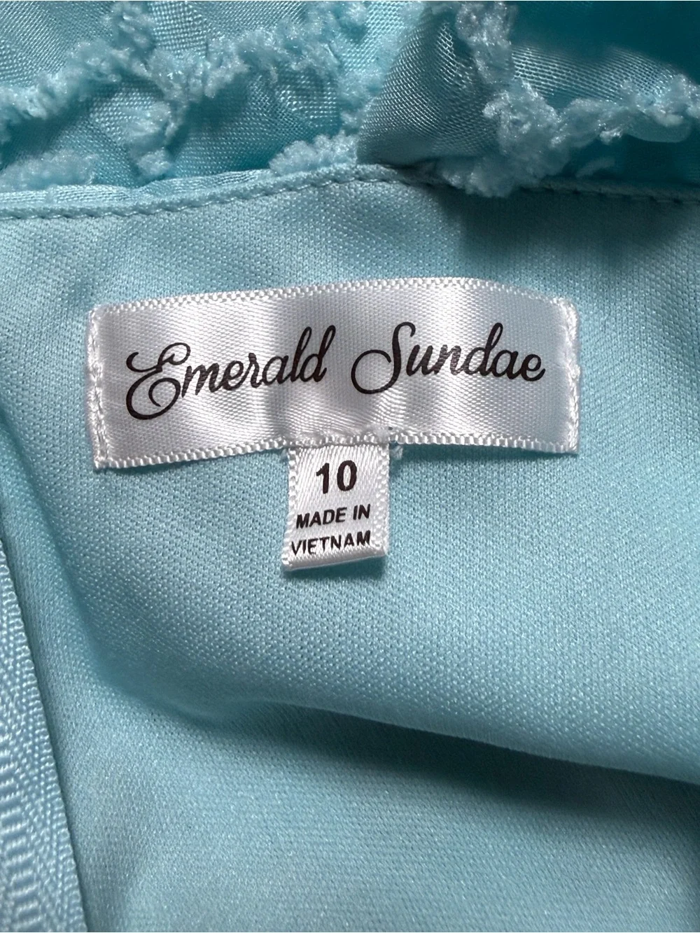 Girl’s Emerald Sundae light blue ruffled dress Size 10 | g